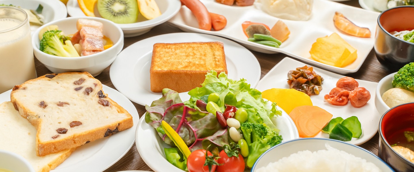飯坂ホテルジュラク 朝食バイキング メインビジュアル